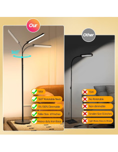 Lámpara de Pie LED Aisutha 18W Ajustable Control Remoto 2