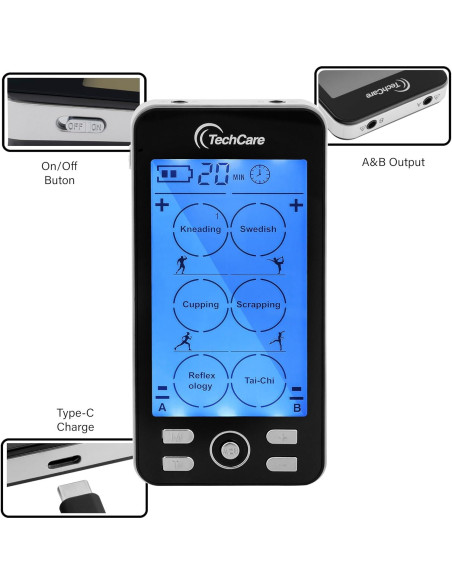 Masajeador TENS TechCare PLUS24 24 Modos Alivio Dolor Masajeador TENS TechCare PLUS24 24 Modos Alivio Dolor