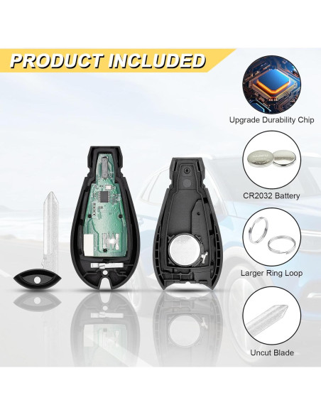 Control Remoto Llave Dodge Challenger 2008-2014 2 Pcs Control Remoto Llave Dodge Challenger 2008-2014 2 Pcs