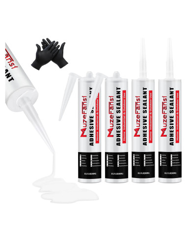 Sellador de Techo RV Autonivelante MuzeFansi - Paquete de 4, 40.4 oz