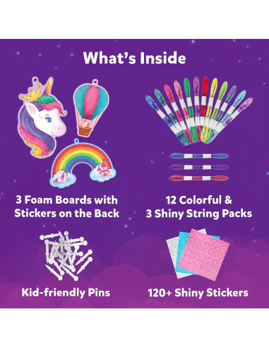 Kit de Arte Skillmatics Super Strings Unicornio Creativo