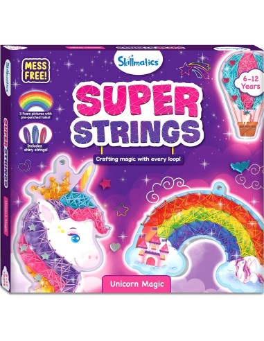 Kit de Arte Skillmatics Super Strings Unicornio Creativo