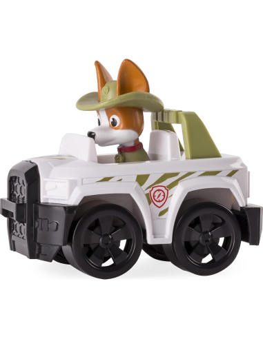 Cachorro Tracker Paw Patrol Rescatista con Vehículo 5x8.9 cm