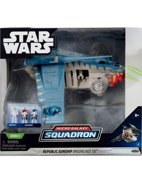 STAR WARS Republic Gunship Jazwares 20 cm con 3 Accesorios STAR WARS Republic Gunship Jazwares 20 cm con 3 Accesorios