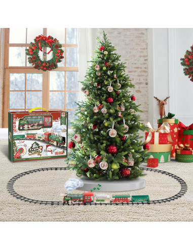 Tren de Navidad JUQU con control remoto y luces