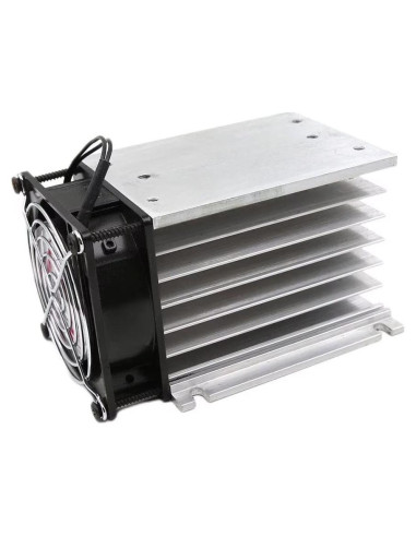 Disipador de Calor de Aluminio H110 con Ventilador 220V