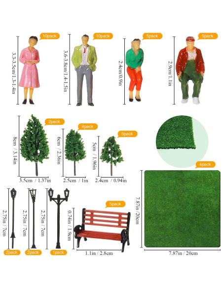 Figuras en Miniatura Sratte 55 Pcs 1:50 para Dioramas Figuras en Miniatura Sratte 55 Pcs 1:50 para Dioramas