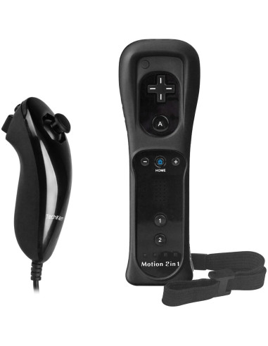 Controladores Wii Remoto TechKen con Nunchucks y Motion Plus