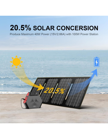 Generador Solar SinKeu HP100 100W con Panel 40W Portátil Generador Solar SinKeu HP100 100W con Panel 40W Portátil