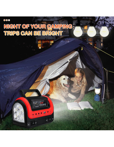Generador Solar Upusa SDM-0603 12500mAh Portátil Verde