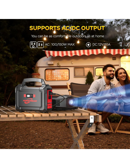 Generador Solar POWSTREAM P168 167Wh con Panel 30W Generador Solar POWSTREAM P168 167Wh con Panel 30W