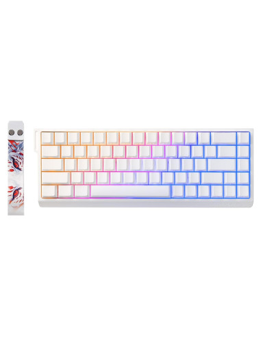 Teclado Mecánico Gaming YUNZII MAD68 HE RGB 60% Interruptor Pro Ámbar