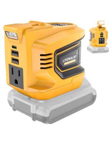 Inversor de Potencia 200W LIVOWALNY DC 20V a AC 110V