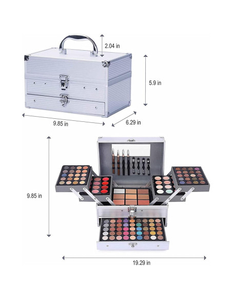 Kit de Maquillaje Completo UNIFULL 132 Colores Profesional Kit de Maquillaje Completo UNIFULL 132 Colores Profesional