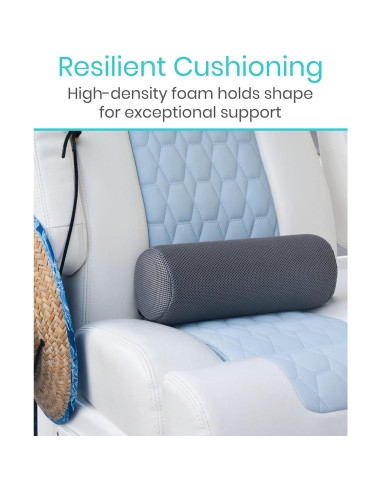 Almohada Lumbar Vive CSH1023GRY Soporte Ergonómico 30 cm