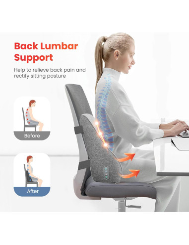 Cojín Lumbar COMFIER CF-1503S con Masaje y Calefacción