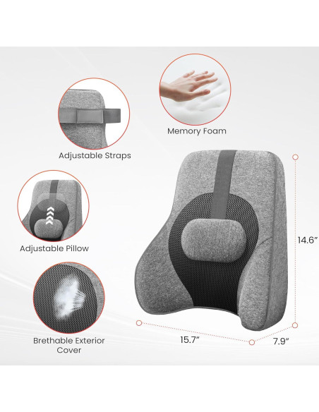 Cojín Lumbar COMFIER CF-1503S con Masaje y Calefacción Cojín Lumbar COMFIER CF-1503S con Masaje y Calefacción