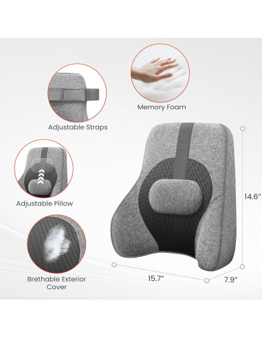 Cojín Lumbar COMFIER CF-1503S con Masaje y Calefacción