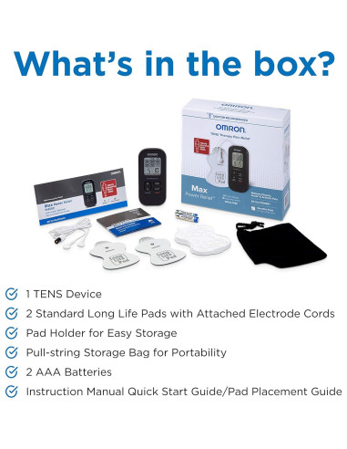 OMRON Max Power Relief Estimulador TENS PM500 para Alivio del Dolor