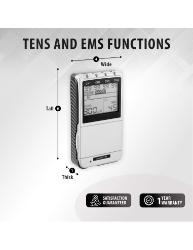 Estimulador Muscular TENS EMS Quad Stim Plus - 4 Canales