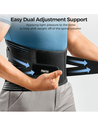 Faja Lumbar FREETOO Grande Soporte Espalda Transpirable
