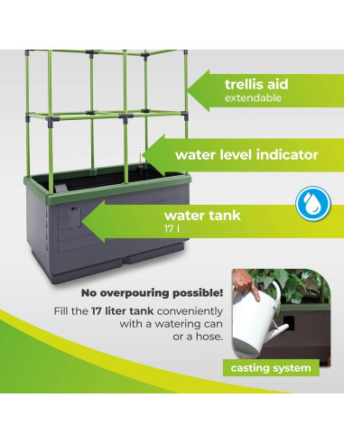 Huerto Elevado BioGreen JGL-T con Enrejado y Autorriego