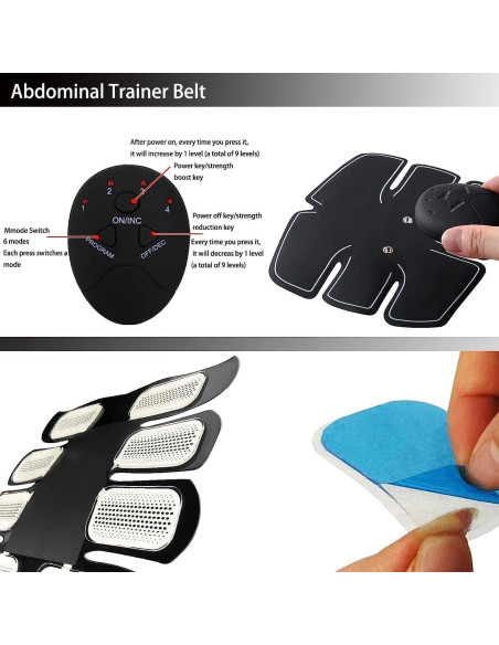 Cinturón de Fitness Tschenhao Sm9065 Tonificación Abdominal Cinturón de Fitness Tschenhao Sm9065 Tonificación Abdominal