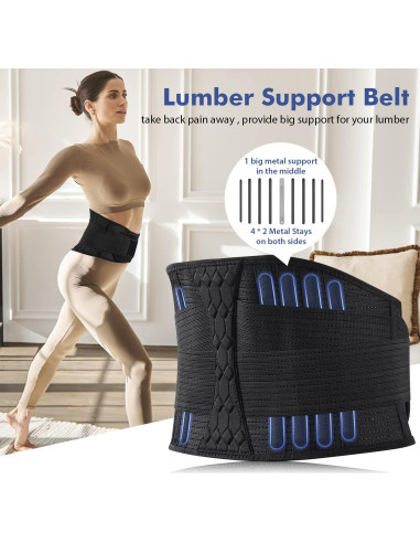 Cinturón Lumbar Racbeuk Grande Alivio Dolor Espalda