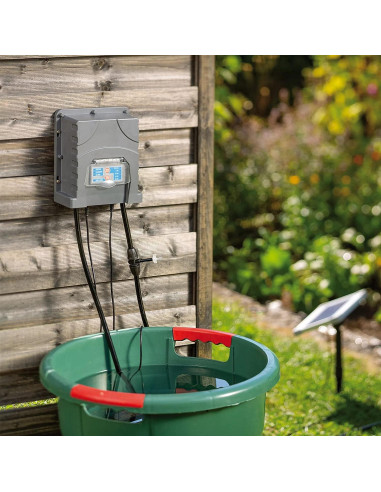 Sistema de riego solar AEO 50 goteros 47 m para jardín