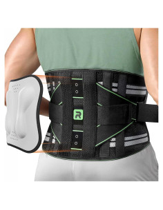 Faja Soporte Lumbar Rakiie Talla L Verde Transpirable