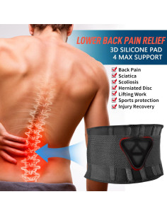 Faja Lumbar FEATOL con Almohadilla 3D Ergonómica S/M 2