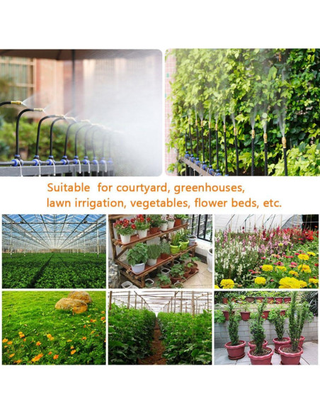 Sistema de Riego Garden Grid 20m con 20 Boquillas Ajustables Sistema de Riego Garden Grid 20m con 20 Boquillas Ajustables