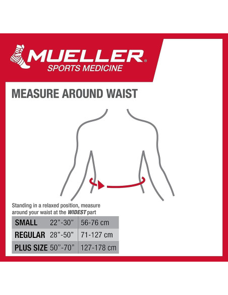 Faja Lumbar MUELLER Ajustable con Almohadilla Removible Faja Lumbar MUELLER Ajustable con Almohadilla Removible