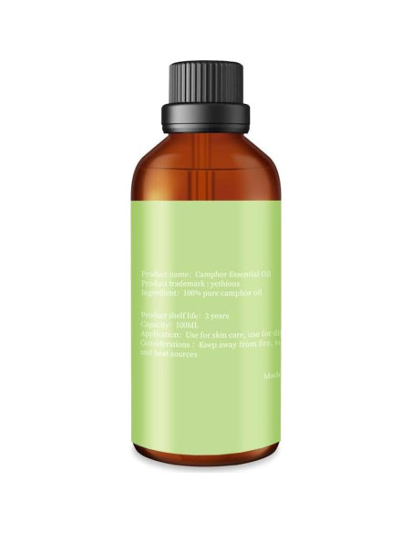 Aceite Esencial de Alcanfor Yethious 100ml - Aromaterapia y Masaje Aceite Esencial de Alcanfor Yethious 100ml - Aromaterapia y Masaje