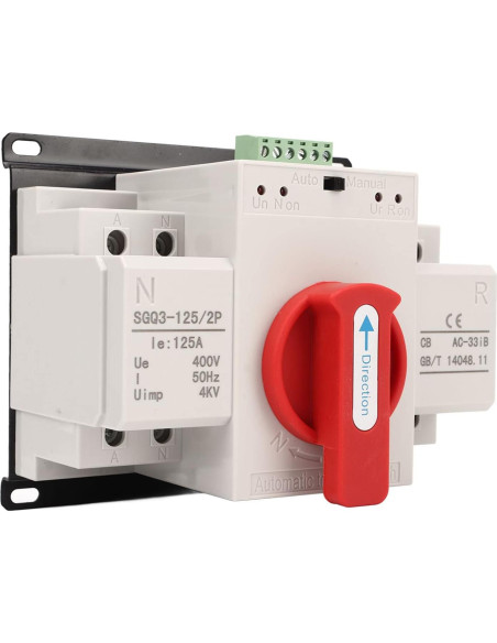 Interruptor de Transferencia Automático 125A 400V Buachois Interruptor de Transferencia Automático 125A 400V Buachois