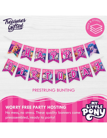 Conjunto de Banderas de Cumpleaños My Little Pony - Treasures Gifted Conjunto de Banderas de Cumpleaños My Little Pony - Treasures Gifted