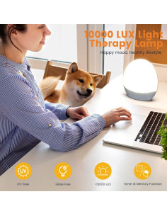 Lámpara de Terapia de Luz LASTAR 12000 Lux 5 Brillos 6 Temporizadores 2