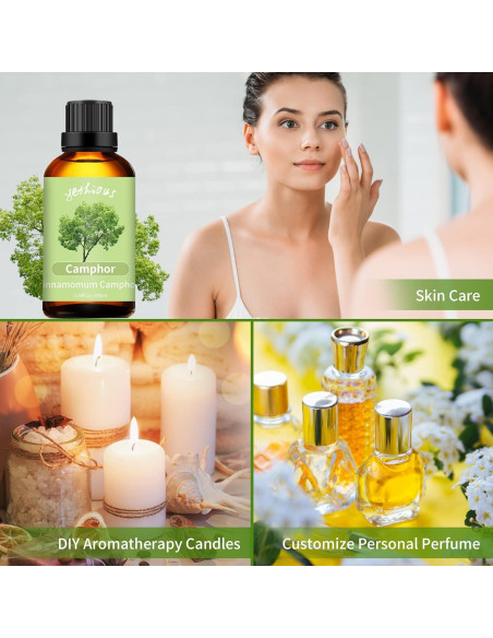 Aceite Esencial de Alcanfor Yethious 100ml - Aromaterapia y Masaje Aceite Esencial de Alcanfor Yethious 100ml - Aromaterapia y Masaje