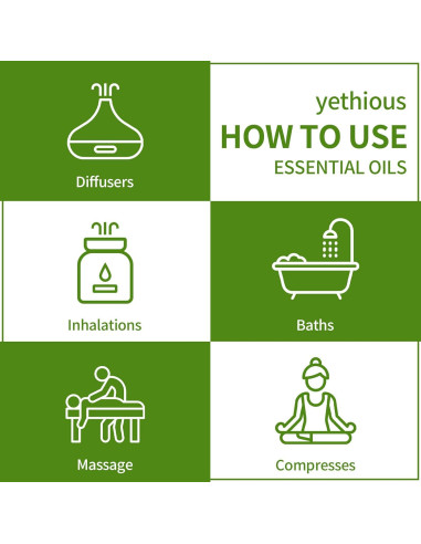 Aceite Esencial de Alcanfor Yethious 100ml - Aromaterapia y Masaje