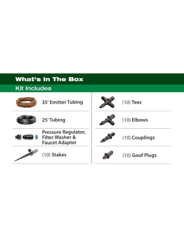 Kit de Riego por Goteo Rain Bird GARDENKIT 1,22x2,44m