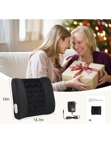 Almohada Térmica CILI CL-4102-1 Soporte Lumbar con Masaje