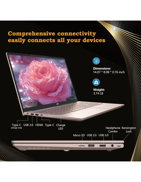 Laptop NIMO 15.6 FHD, 16GB RAM, 1TB SSD, Oro Rosa Laptop NIMO 15.6 FHD, 16GB RAM, 1TB SSD, Oro Rosa