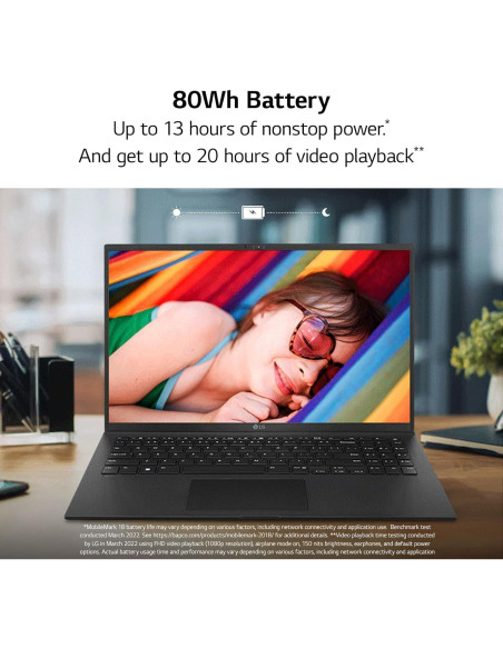 Laptop LG gram 15.6" i7 16GB 512GB Windows 11 Gris Laptop LG gram 15.6" i7 16GB 512GB Windows 11 Gris