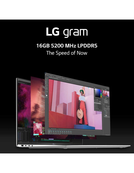 Laptop LG gram 15.6" i7 16GB 512GB Windows 11 Gris Laptop LG gram 15.6" i7 16GB 512GB Windows 11 Gris