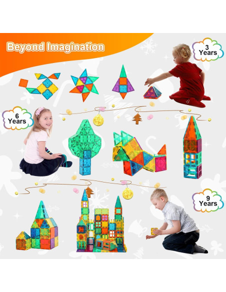 Bloques Magnéticos Bmag 67 Piezas Educativos para Niños Bloques Magnéticos Bmag 67 Piezas Educativos para Niños