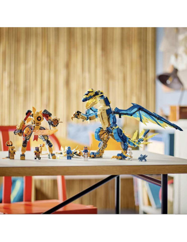 LEGO Ninjago Dragón Elemental 71796 con 6 Minifiguras