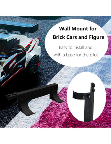 Soporte de pared TEYOUYI para Lego Speed Champions 12 piezas