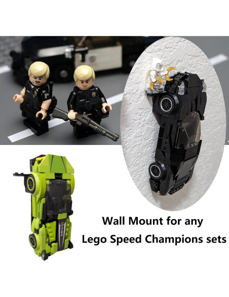 Soporte de pared TEYOUYI para Lego Speed Champions 12 piezas Soporte de pared TEYOUYI para Lego Speed Champions 12 piezas