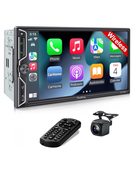 Estéreo de Coche SJOYBRING Doble Din 7" QLED Bluetooth Estéreo de Coche SJOYBRING Doble Din 7" QLED Bluetooth