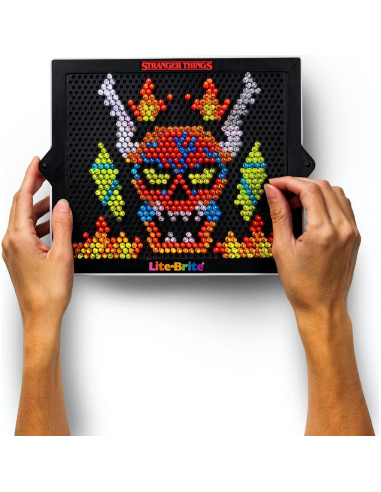 Lite-Brite Basic Fun Cazadores de Demogorgon HD 900 Clavijas